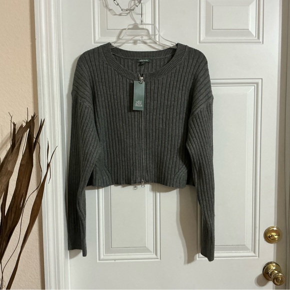 wild fable Sweaters - Wild Fable Charcoal Ribbed Knit Sweater Top Size XXL